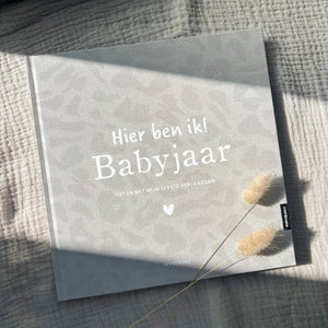 Babyjaar linnen - leopard