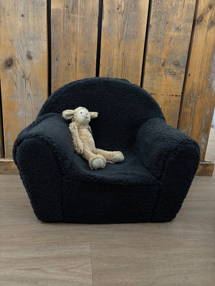 Teddy stoel Antraciet/zwart Mijn winkel