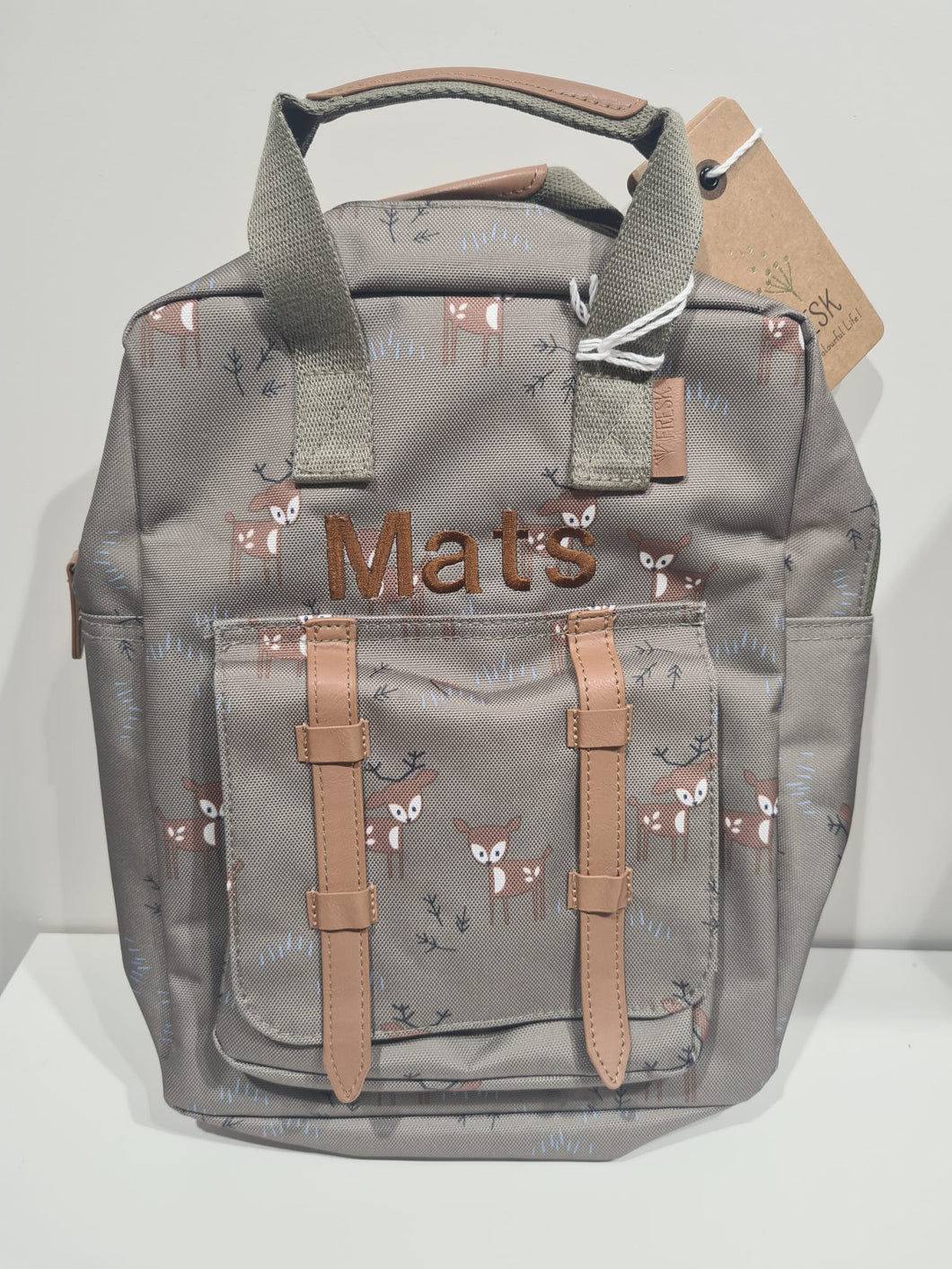 Rugtas rendier groen WoKado