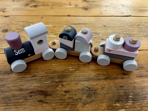 Label Label Trein Roze