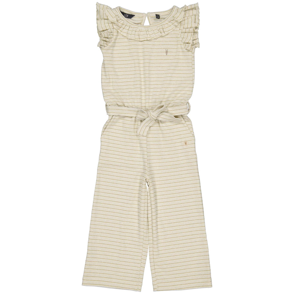 Levv jumpsuit creme stripe