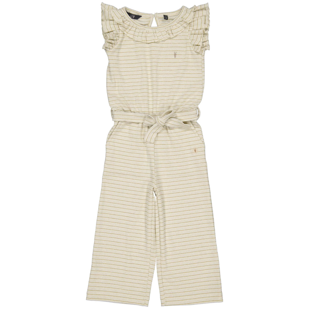 Levv jumpsuit creme stripe