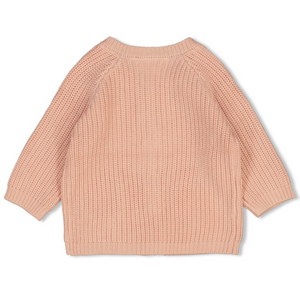 Vestje gebreid roze - Feetje