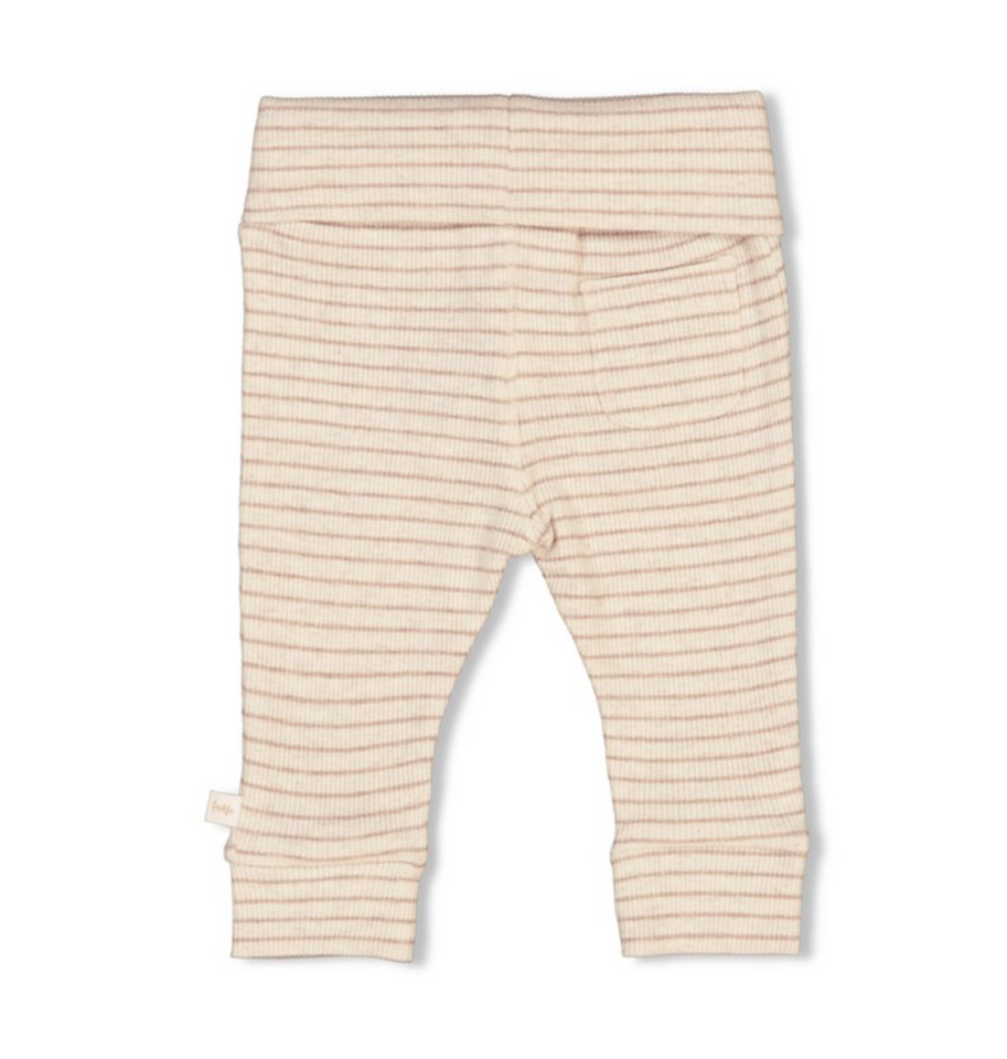 Broek met strepen taupe - Feetje