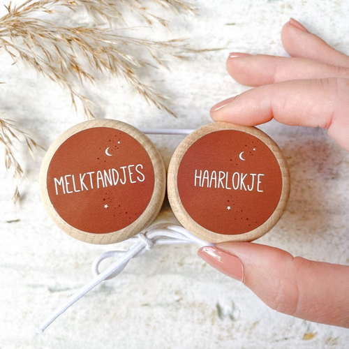 Melktandjes + Haarlokje Bruin