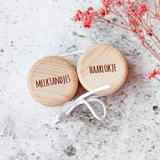 Melktandjes + Haarlokje Hout