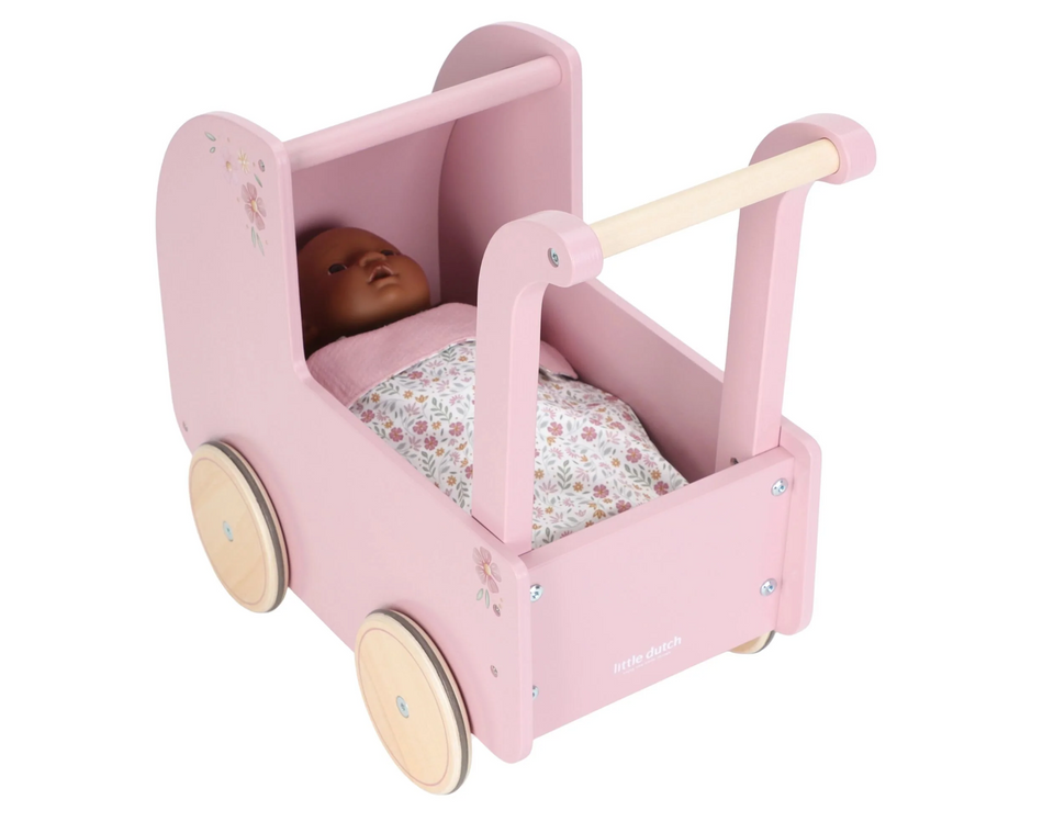 Little Dutch Poppenwagen Roze