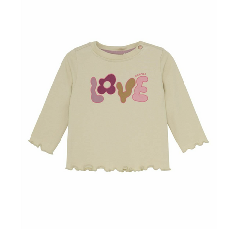 Creme Love Shirt Noppies