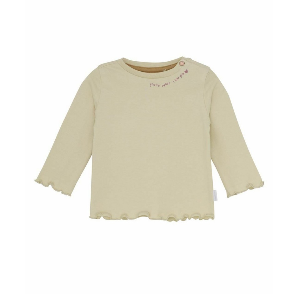 Creme Love Shirt Noppies