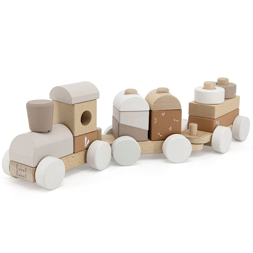 Label Label Trein Bruin WoKado