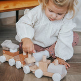 Label Label Trein Bruin WoKado