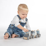 Label Label Trein Blauw WoKado